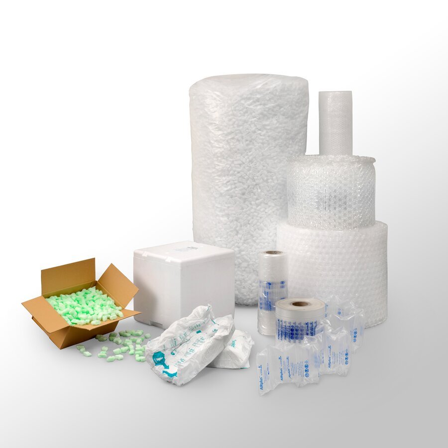 Ersetzt eine Vielzahl vorhandener Verpackungsmaterialien Ersetzt eine Vielzahl vorhandener Verpackungsmaterialien