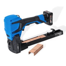 Akku Kartonverschlusshefter mit Cross-Laser oder LED Akku Kartonverschlusshefter mit Cross-Laser oder LED