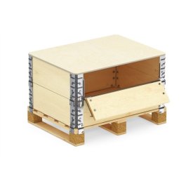 Holzaufsatzrahmen mit Sperrholztür Holzaufsatzrahmen mit Sperrholztür