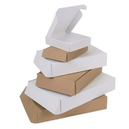 Klappschachtel mit Öffnung auf der Breitseite Klappschachtel mit Öffnung auf der Breitseite