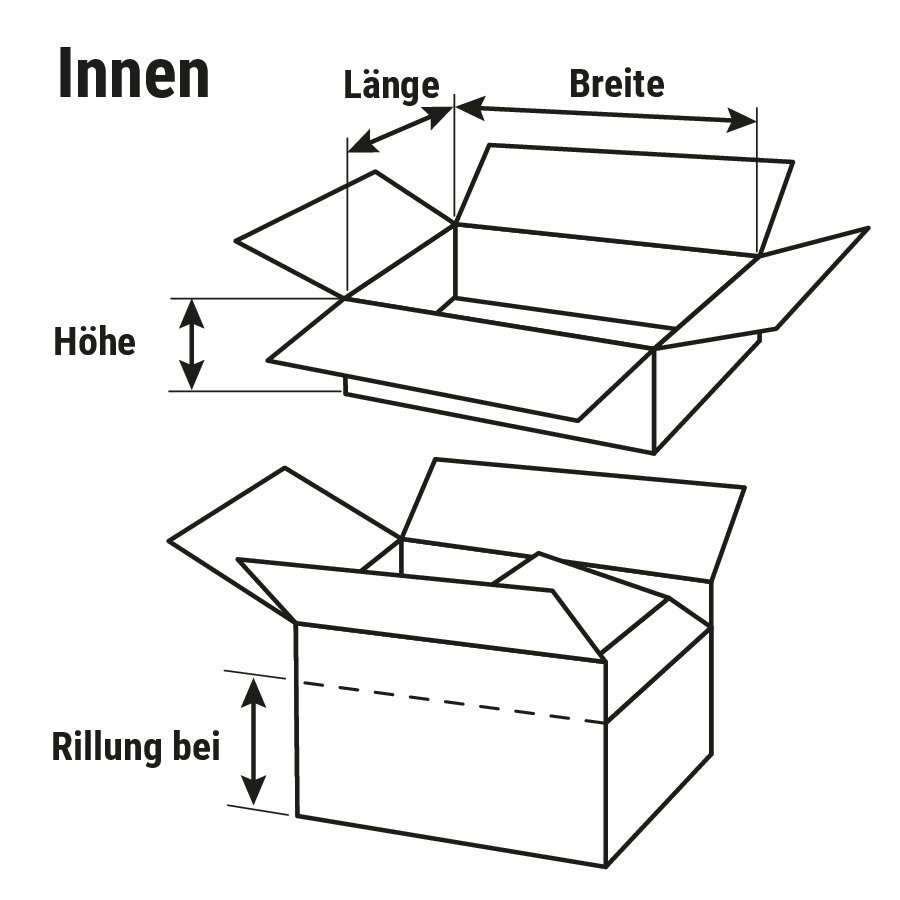 Faltkarton 1-2-wellig braun, ab 300 mm Länge Faltkarton 1-2-wellig braun, ab 300 mm Länge
