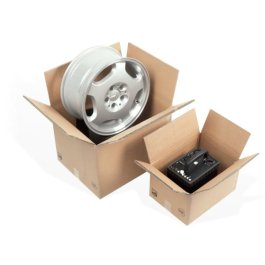 3-wellige Wellpappe-Kartons ist extrem stabil Ein zu schwer gibt es bei diesem Karton fast nicht.