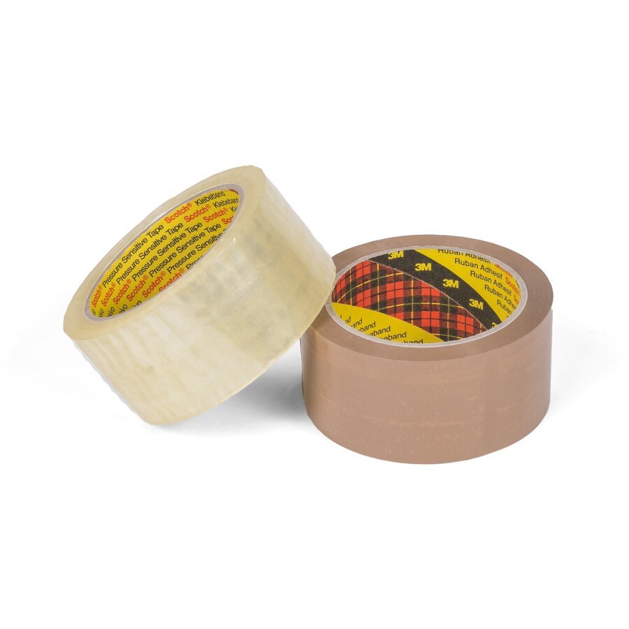 Das 3M Scotch 371 haftet zuverlässig auf neuen und Recycling-Kartonagen Das 3M Scotch 371 haftet zuverlässig auf neuen und Recycling-Kartonagen