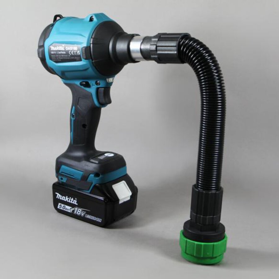 Akku-Gebläse Makita DAS180 für Stausäcke mit Mehrwegventil Akku-Gebläse Makita DAS180 für Stausäcke mit Mehrwegventil